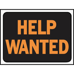 HY-KO Hy-ko 3034 Help Wanted Plastic Sign 9x12 Inches
