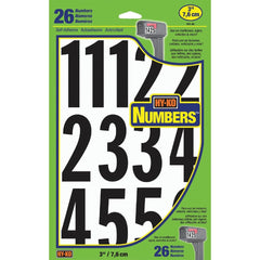 HY-KO Hy-ko MM-4N26 Self-adhesive Numbers 3 Inches Marine