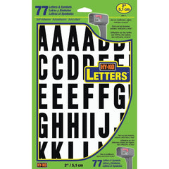 HY-KO Hy-ko MM-7L Self-adhesive Polyester Letter Set 2 Inches
