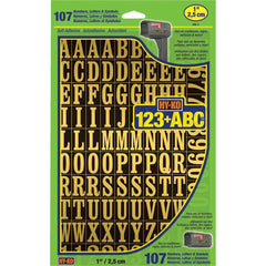 HY-KO Hy-ko MM2 Self-adhesive Numbers Letters Symbols 107 Count