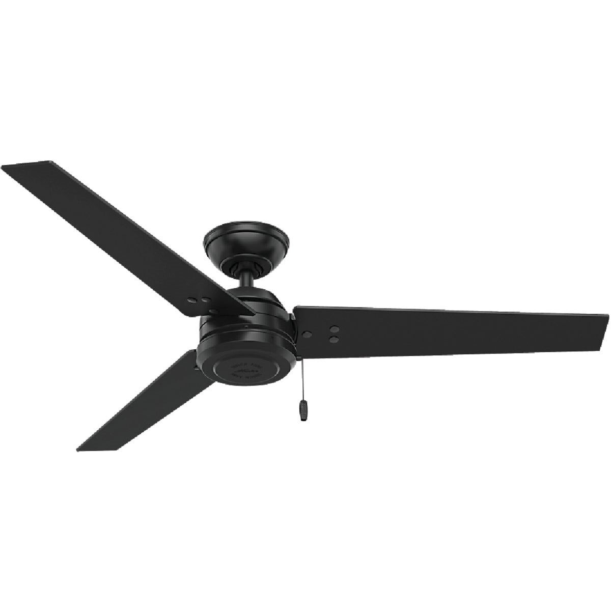 HUNTER FAN Hunter Fan 59264 52 in Matte Black Damp Rated Ceiling Fan
