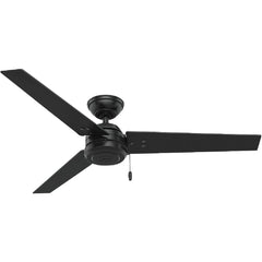 HUNTER FAN Hunter Fan 59264 52 in Matte Black Damp Rated Ceiling Fan