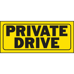 HY-KO Hy-ko 23007 Private Drive Plastic Fence Sign