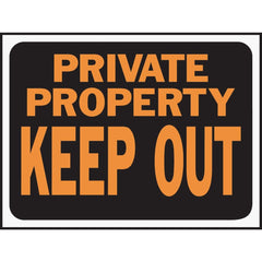 HY-KO Hy-ko 3016 Private Property Keep Out Plastic Sign