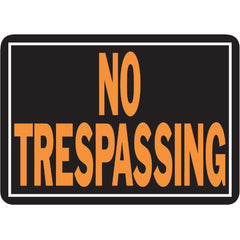 HY-KO Hy-ko 804 No Trespassing Aluminum Sign 10x14 in