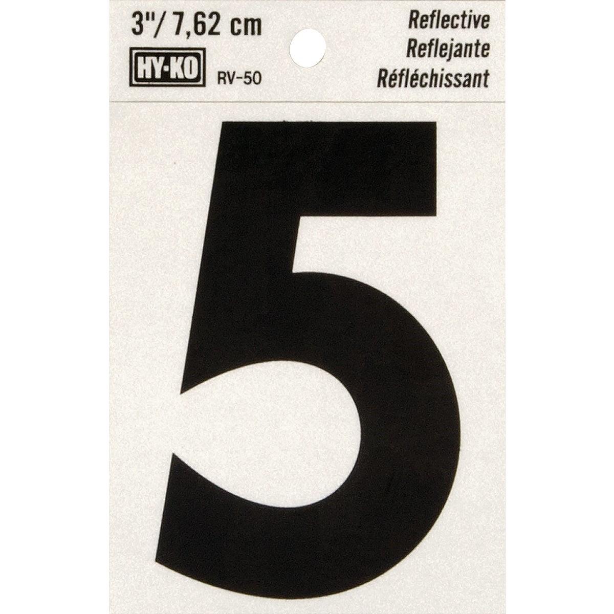 HY-KO Hy-ko RV-50-5 Reflective Vinyl Adhesive Number 5