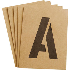 HY-KO Hy-ko ST-4 4 Inch Letter Number Symbol Stencil Set