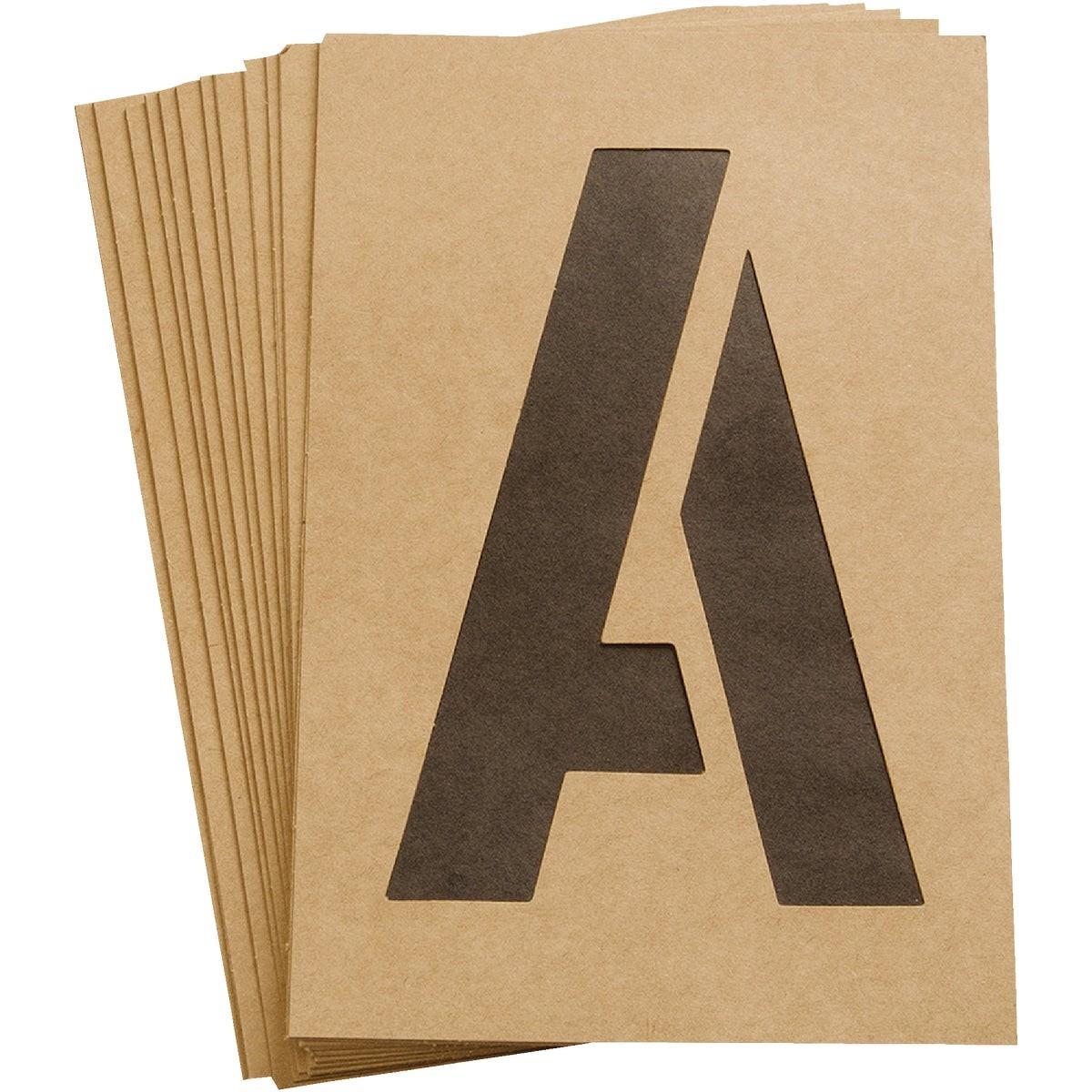 HY-KO Hy-ko ST-6 6 Inch Letter Number Symbol Stencil Set
