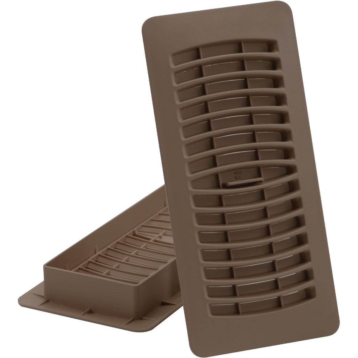 IMPERIAL Imperial RG1293 Louvered Floor Register 4x10 Brown Plastic