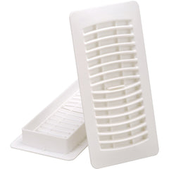 IMPERIAL Imperial RG1292 Louvered Floor Register 4x10 in White