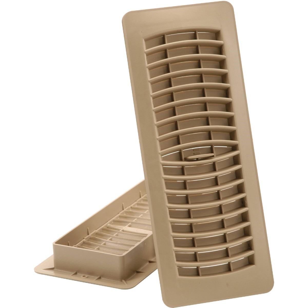 IMPERIAL Imperial RG1326 Louvered Floor Register 4x10 Inches Taupe