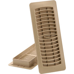 IMPERIAL Imperial RG1326 Louvered Floor Register 4x10 Inches Taupe