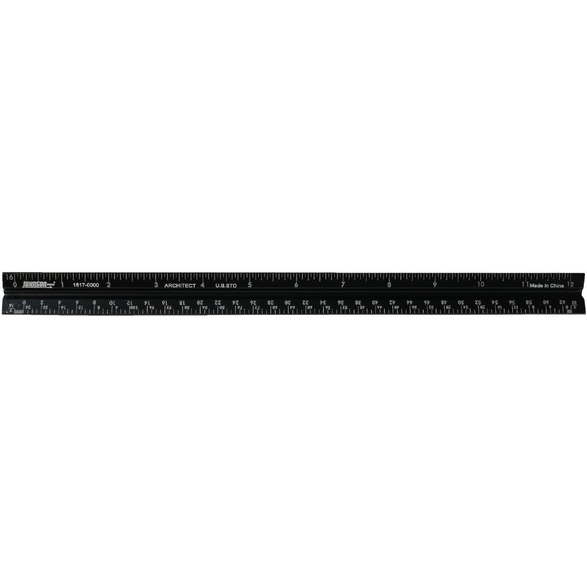JOHNSON LEVEL & TOOL Johnson Level Tool 1817-0000 Architect Scale Ruler 12 in