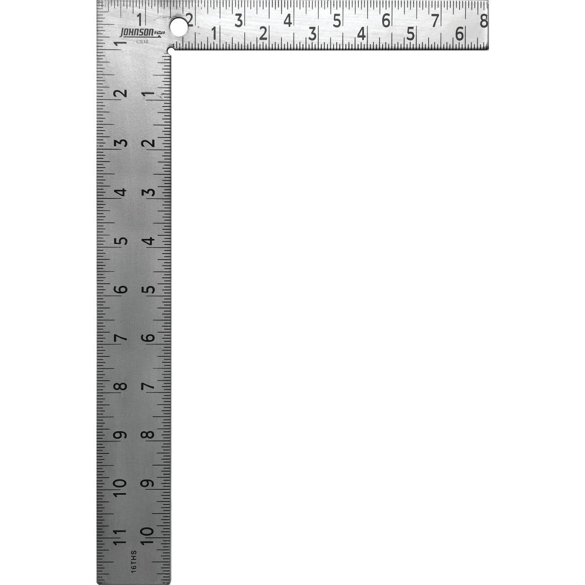 JOHNSON LEVEL & TOOL Johnson Level Tool CS10 Carpenter Square 8x12 in Steel