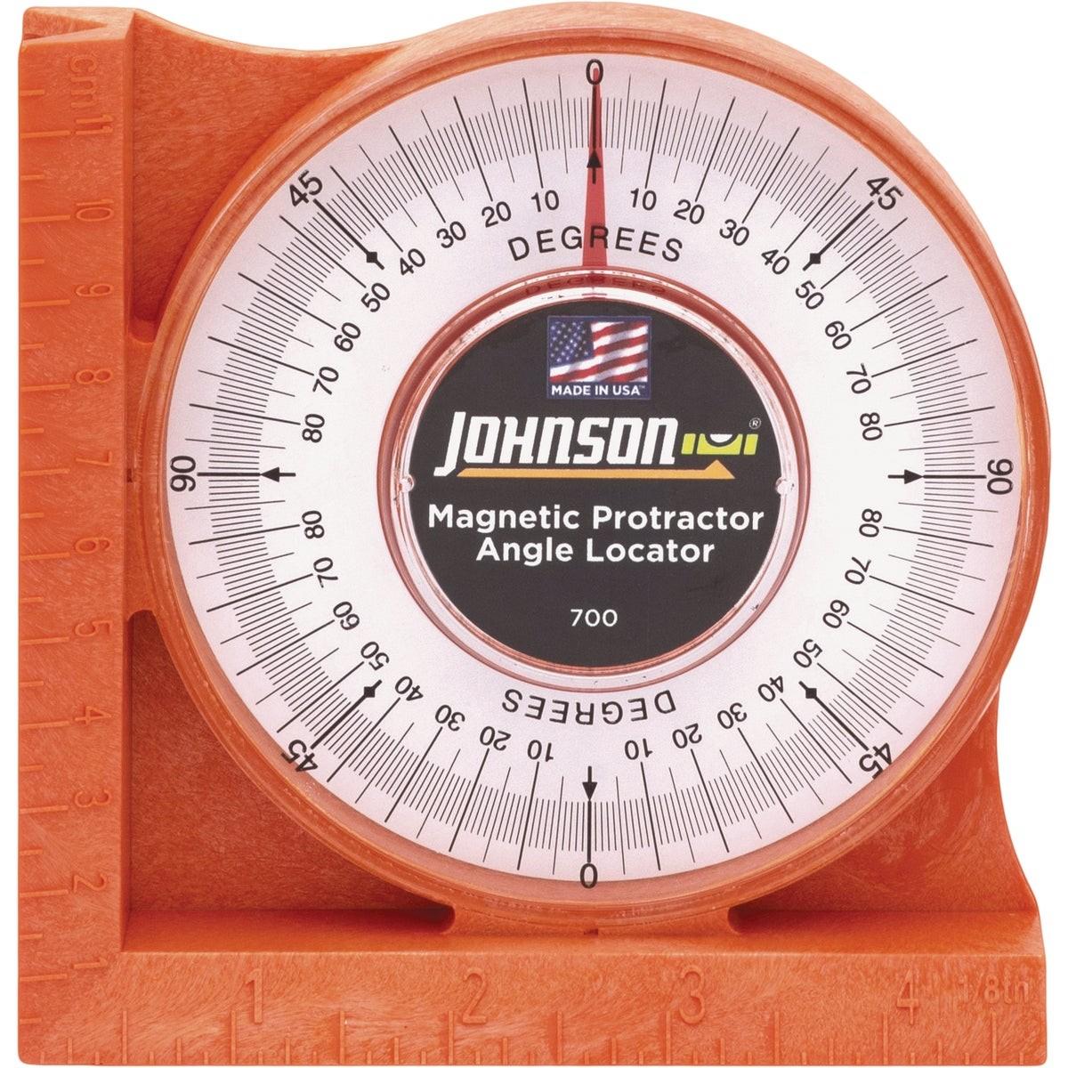 JOHNSON LEVEL & TOOL Johnson Level Tool 700 Magnetic Protractor Angle Locator