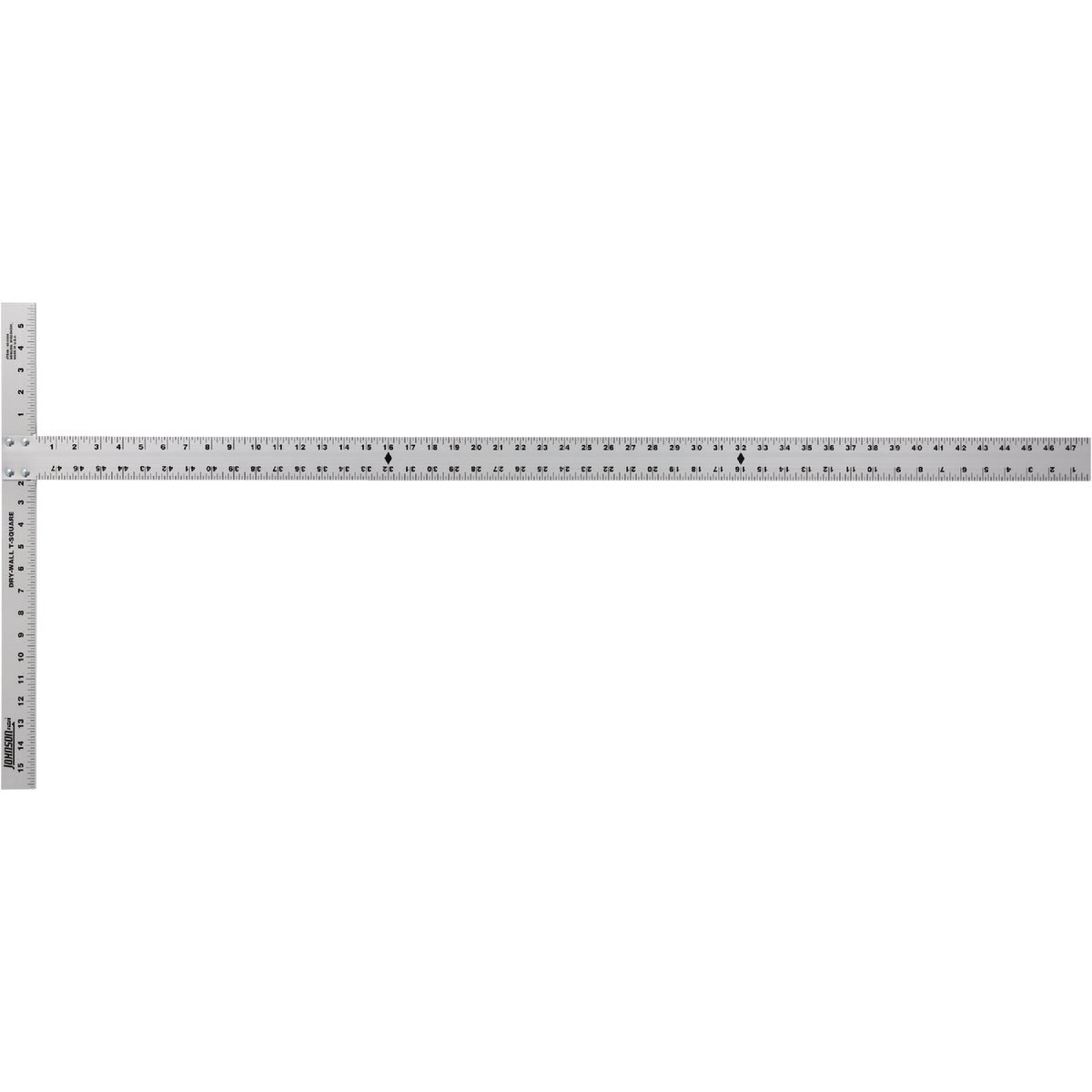 JOHNSON LEVEL & TOOL Johnson Level Tool JTS48 Aluminum Drywall T-square 48 in
