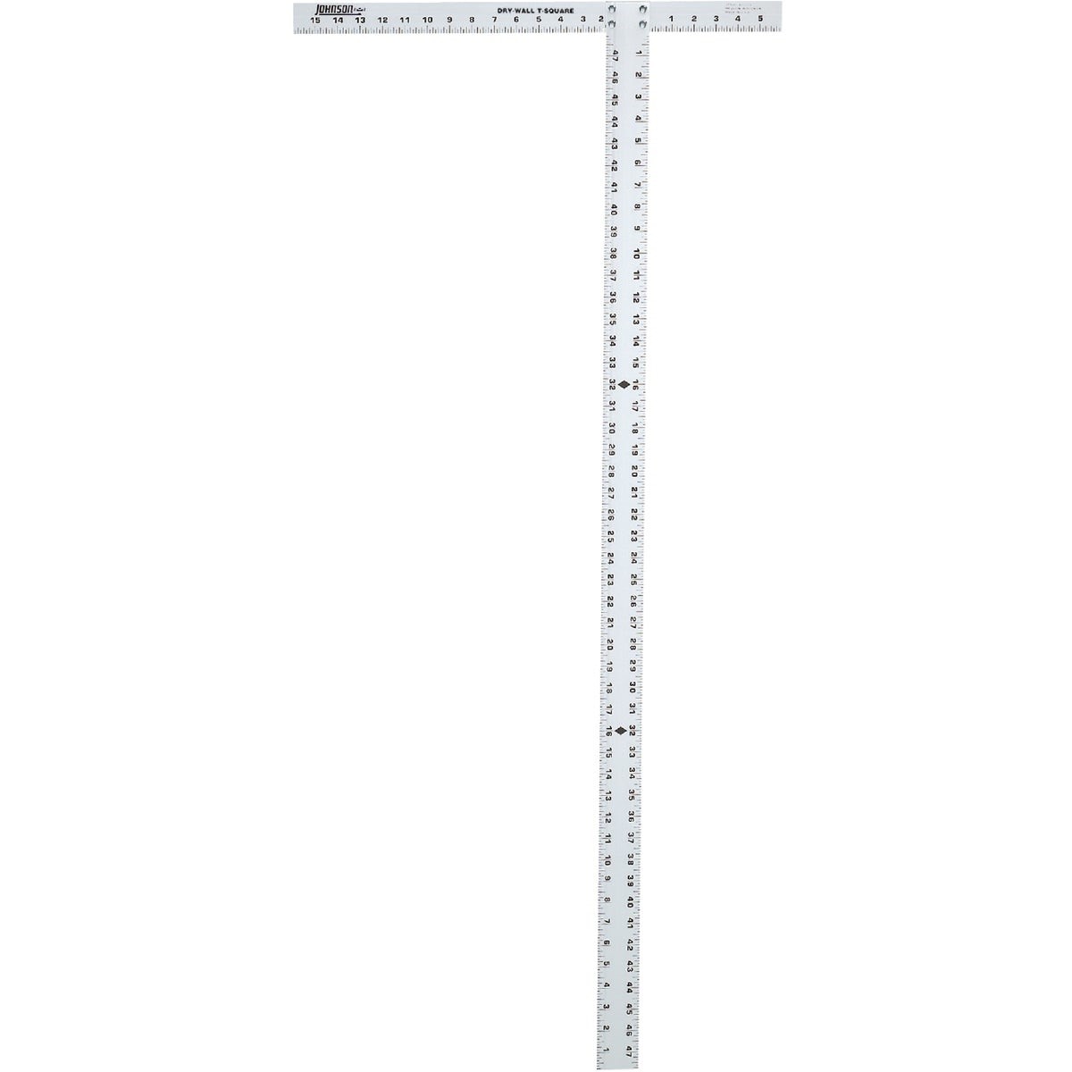 JOHNSON LEVEL & TOOL Johnson Level Tool JTS48HD 48 in Aluminum Drywall Square