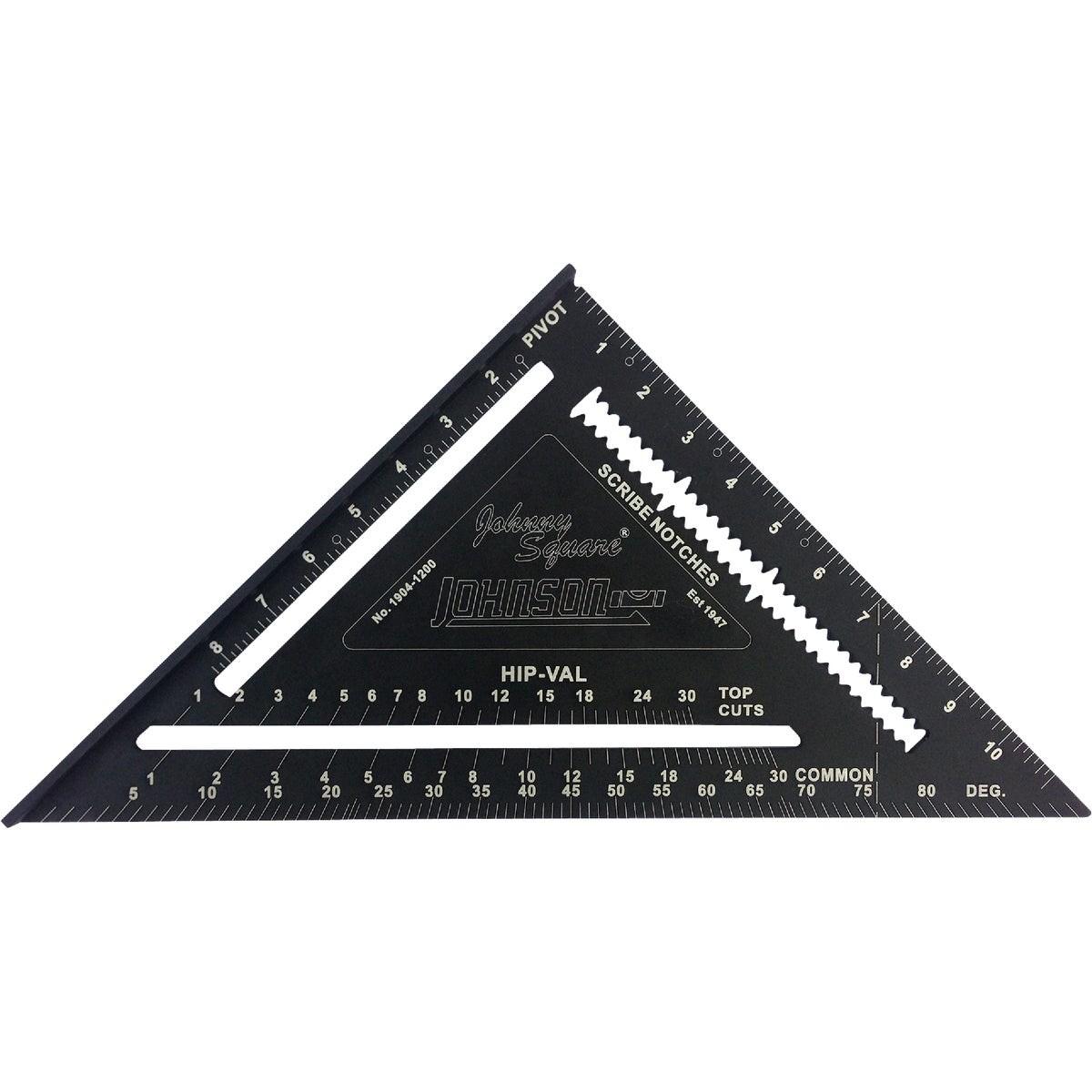 JOHNSON LEVEL & TOOL Johnson Level Tool 1904-1200 Aluminum Rafter Square 12 in