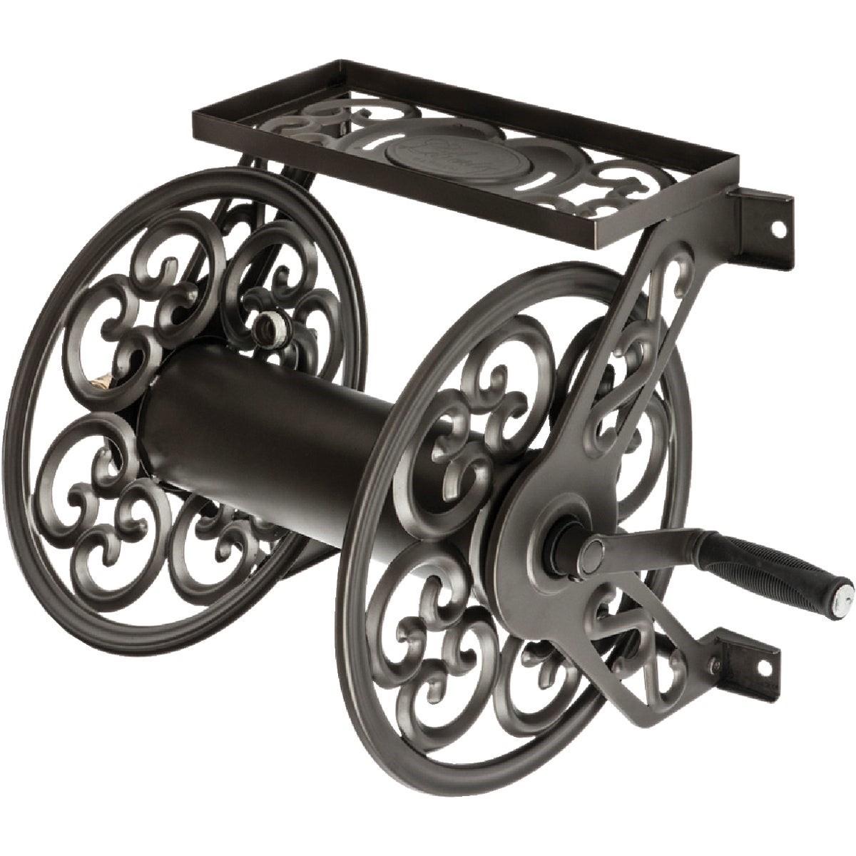LIBERTY GARDEN Liberty Garden 708 Wall Mount Hose Reel 125 Ft 5/8 in Bronze
