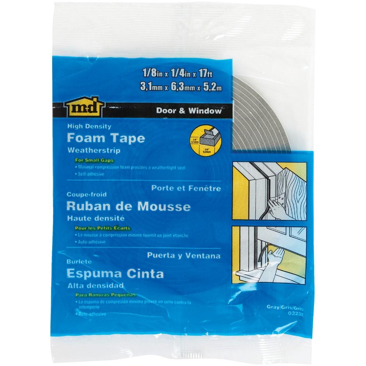 M-D BUILDING PRODUCTS M-d Building Products 02238 Foam Weatherstrip Tape Gray