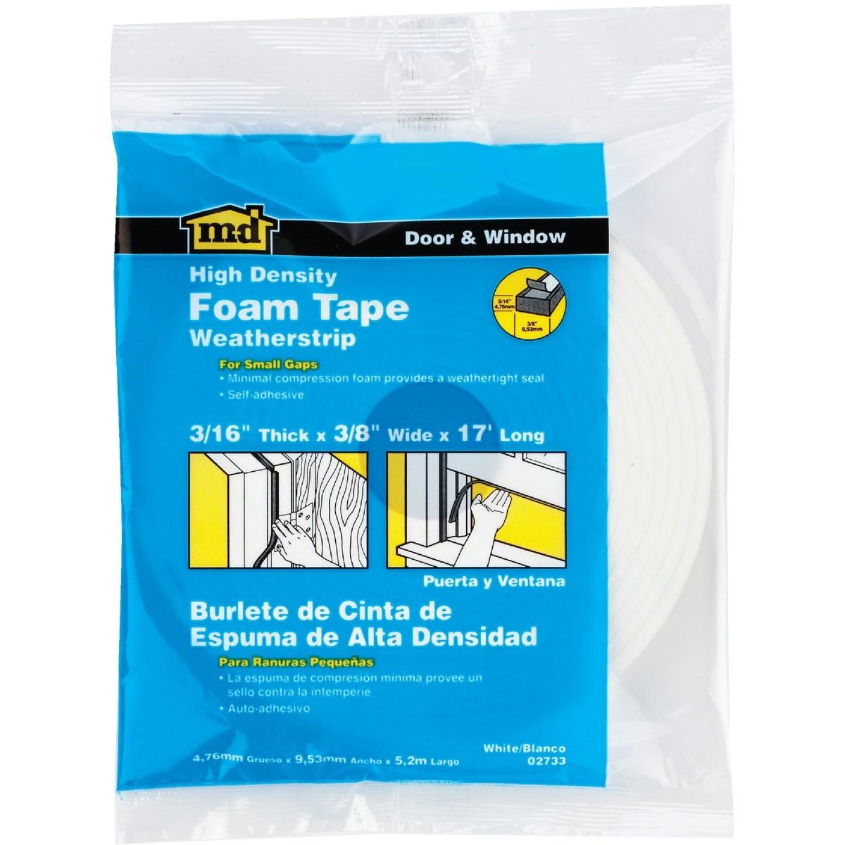 M-D BUILDING PRODUCTS M-d Building Products 02733 Foam Weatherstrip Tape White