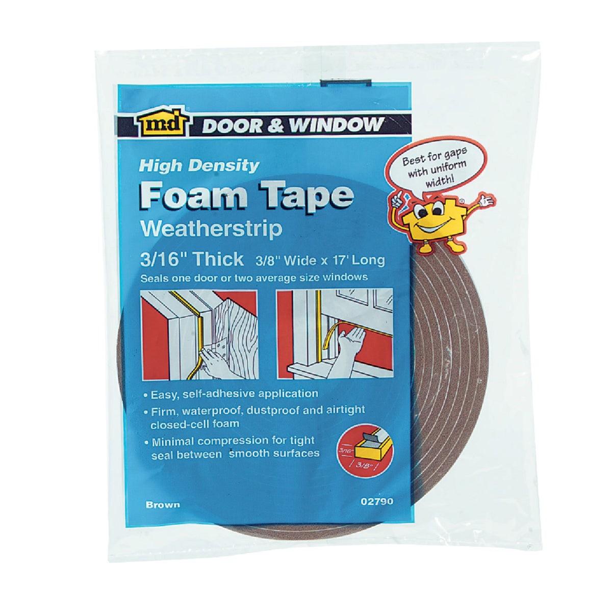 M-D BUILDING PRODUCTS M-d Building Products 02790 Brown Foam Weatherstrip Tape