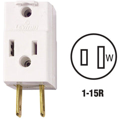 LEVITON Leviton 008-00531-00W 3-outlet Cube Tap 15A 125V White