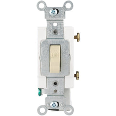 LEVITON Leviton S01-CS115-2IS 15A Single Pole Toggle Switch Ivory