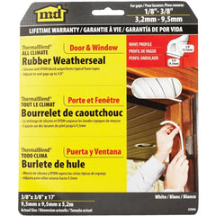 M-D BUILDING PRODUCTS M-d Building Products 43846 Rubber Weatherstrip 17 Ft White
