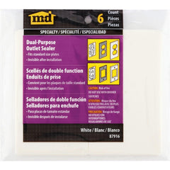 M-D BUILDING PRODUCTS M-d Building Products 87916 Switch Wall Plate Insulator 6-pack