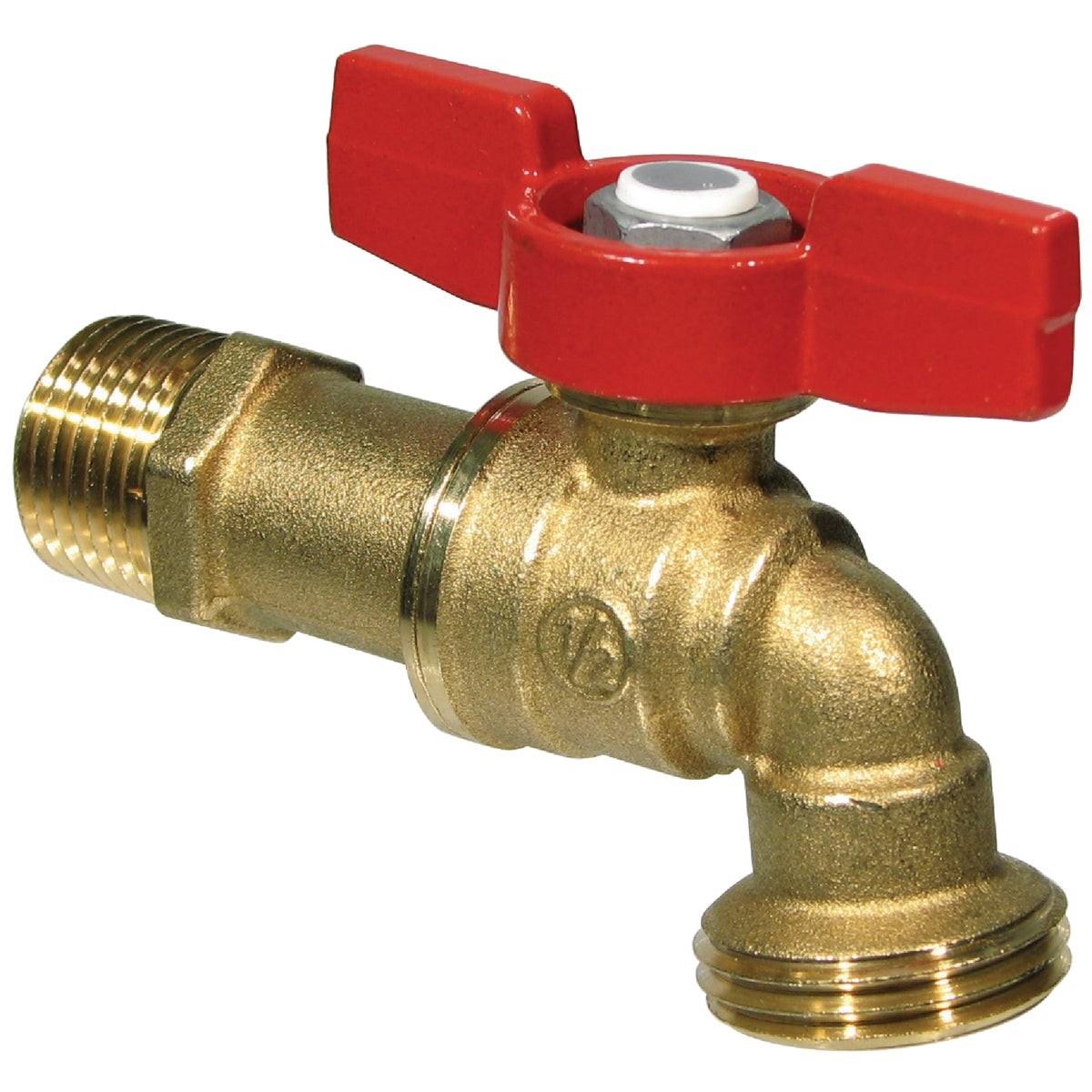 B&K Bk 103-023 Forged Brass Ball Hose Bibb 1/2 in Mip X 3/4 in Mht