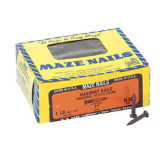 MAZE NAILS Maze Nails H53S112 Fluted Masonry Nails 1 in 9 Ga 176 Ct