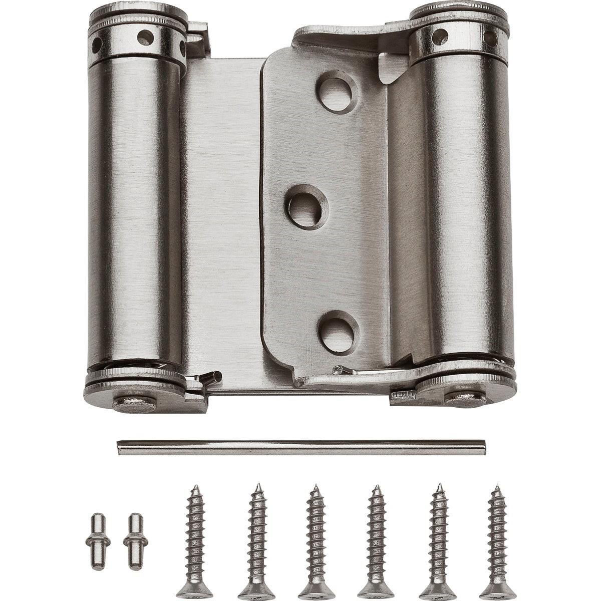 NATIONAL MARKER National Marker N100051 Spring Door Hinge 3 in Satin Nickel