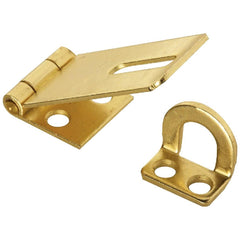 NATIONAL MARKER National Marker N102053 Brass Non-swivel Safety Hasp