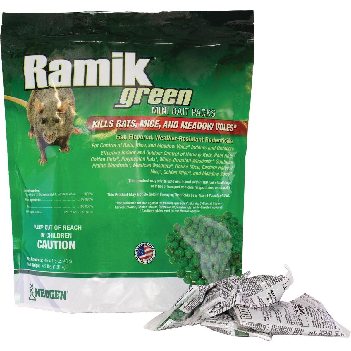 NEOGEN Neogen 116317 Ramik Green Rodenticide Pellet Bait 45 Pack