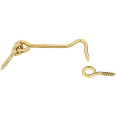 NATIONAL MARKER National Marker N118158 Solid Brass Hook Eye Bolt 3 Inch