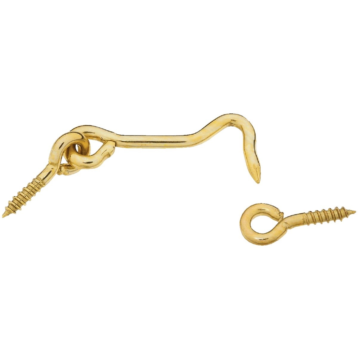 NATIONAL MARKER National Marker N118117 Solid Brass Hook Eye Bolt 2 in