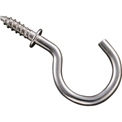 NATIONAL MARKER National Marker N119730 Satin Nickel Cup Hook 30-count