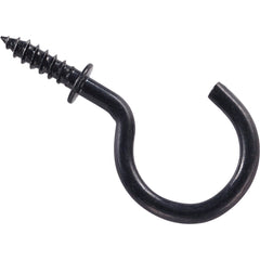 NATIONAL MARKER National Marker N119729 Black Cup Hook 1 Inch 30-count