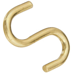 NATIONAL MARKER National Marker N121806 Brass Heavy Open S Hook 1 in 3 Ct