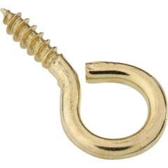 NATIONAL MARKER National Marker N119289 Brass Large Screw Eye 4-pack