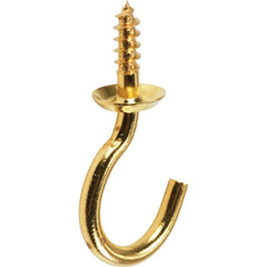 NATIONAL MARKER National Marker N119644 Solid Brass Cup Hook 5 Count