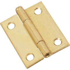 NATIONAL MARKER National Marker N141879 Brass Loose-pin Narrow Hinge 2-pack