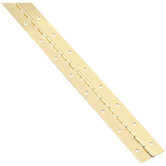 NATIONAL MARKER National Marker N148304 Continuous Hinge 1.5x48 in Brass