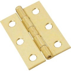 NATIONAL MARKER National Marker N141960 Brass Loose-pin Narrow Hinge 2-pack