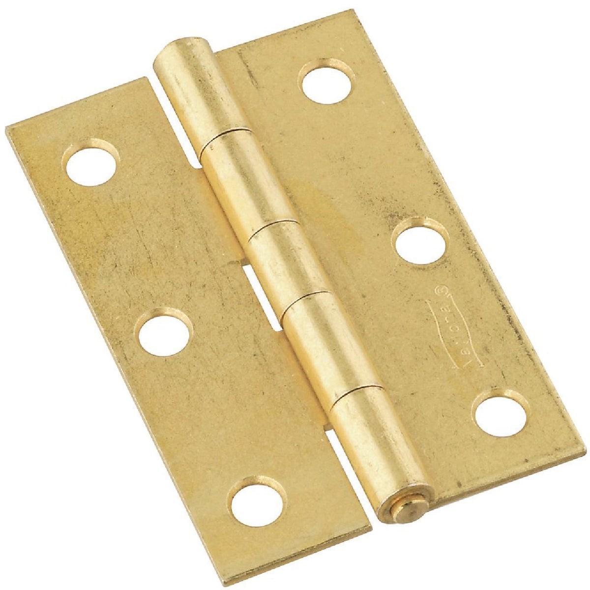 NATIONAL MARKER National Marker N146399 Tight-pin Narrow Hinge 3 in Brass 2ct