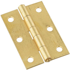 NATIONAL MARKER National Marker N146399 Tight-pin Narrow Hinge 3 in Brass 2ct
