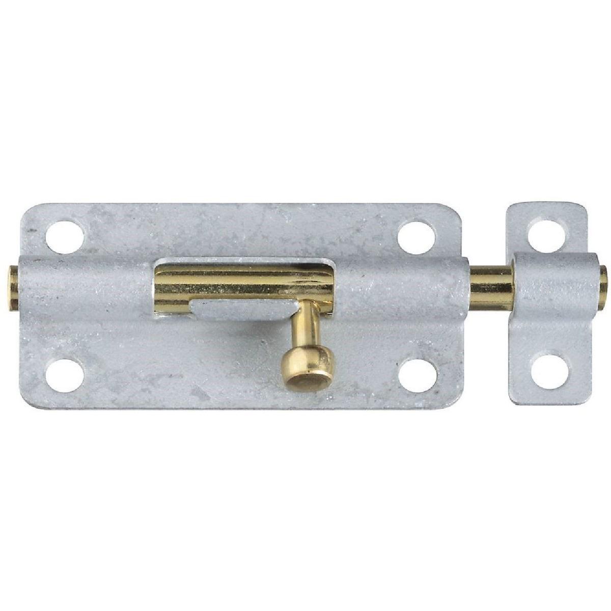 NATIONAL MARKER National Marker N151894 Galvanized Steel Door Barrel Bolt