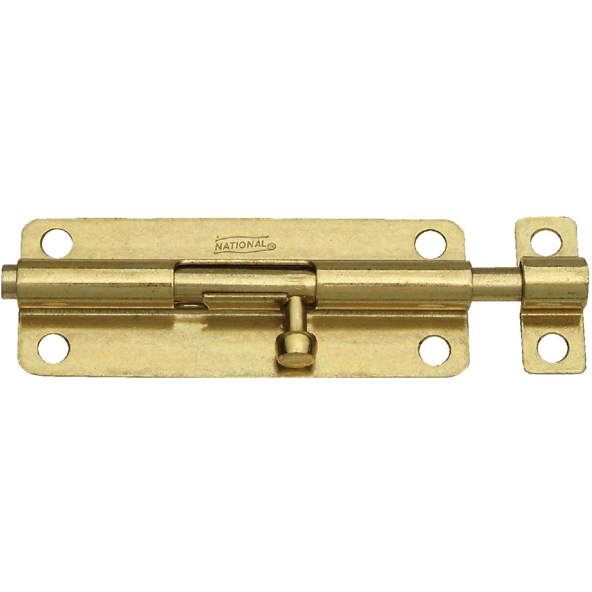 NATIONAL MARKER National Marker N151761 Barrel Bolt 5 Inch Brass Steel