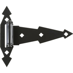 NATIONAL MARKER National Marker N165480 Black Steel Tee Hinge 7 in 2 Pack